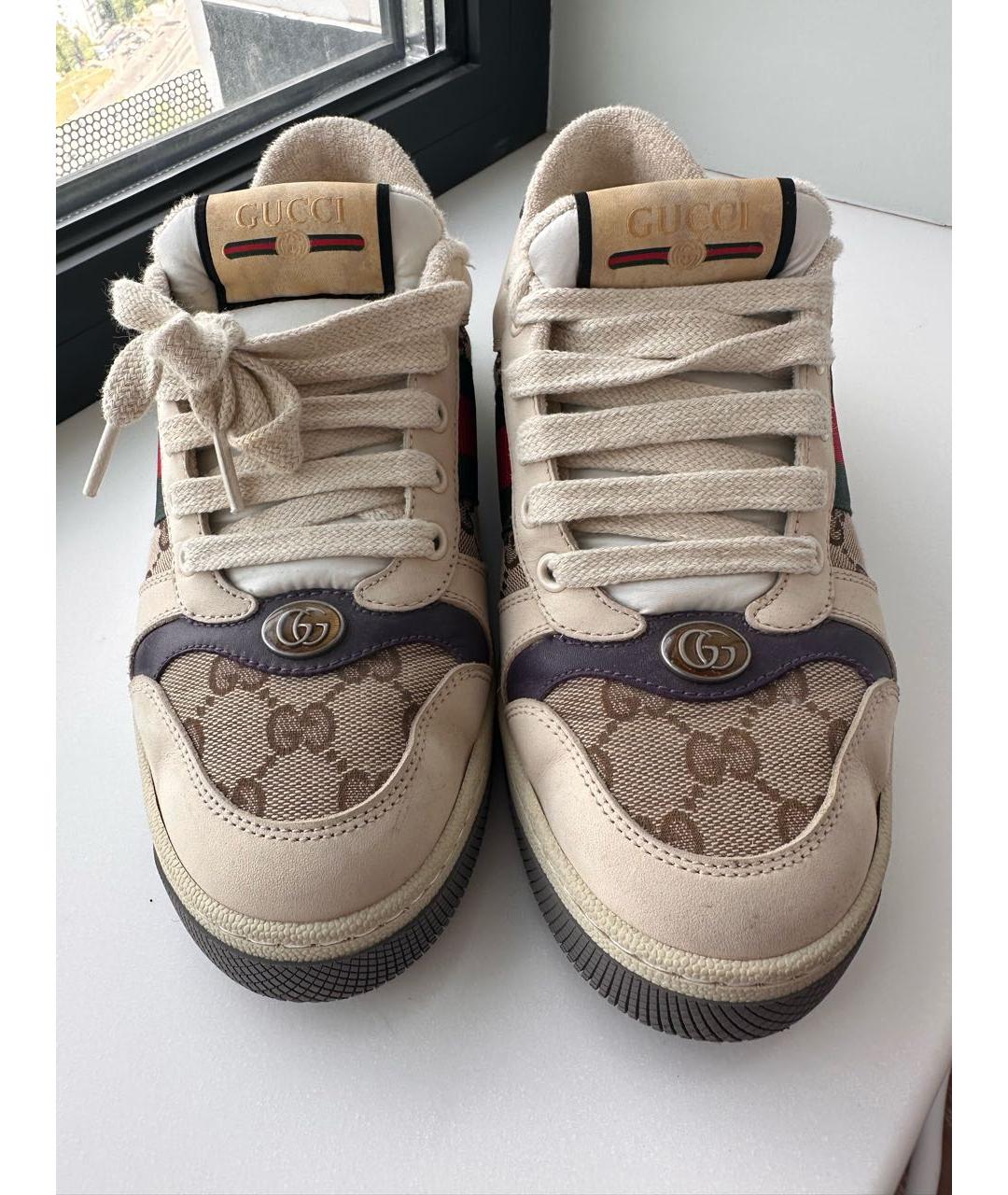 GUCCI Бежевые кроссовки, фото 2