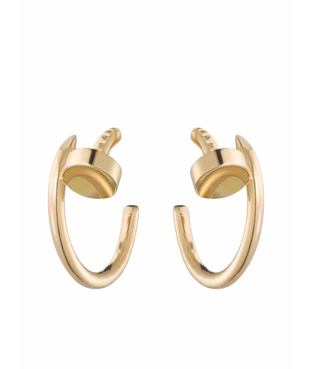 CARTIER Золотые серьги из желтого золота, фото 1