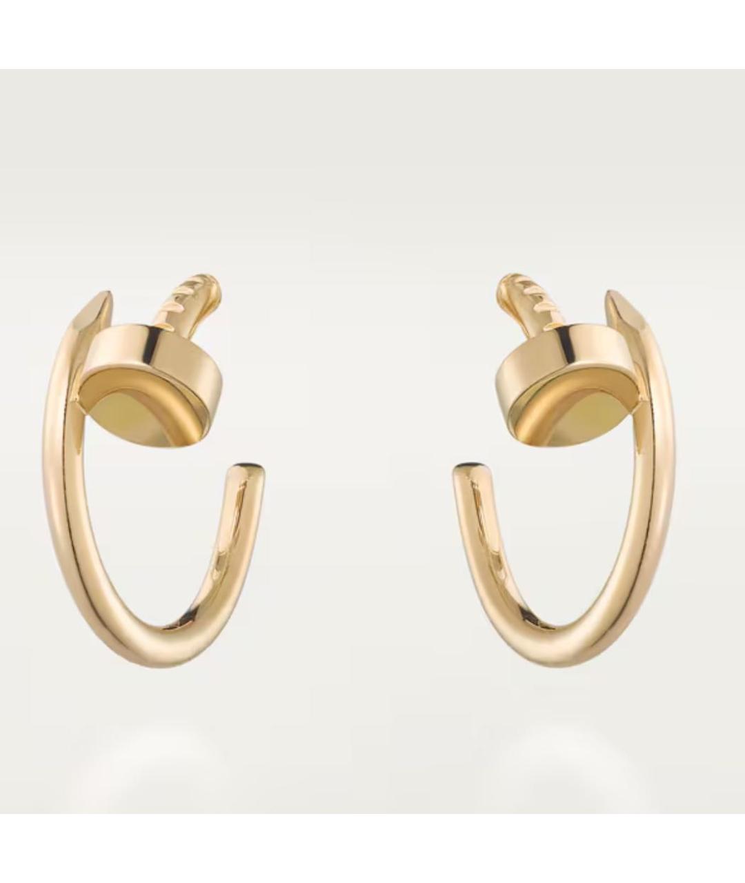 CARTIER Золотые серьги из желтого золота, фото 4