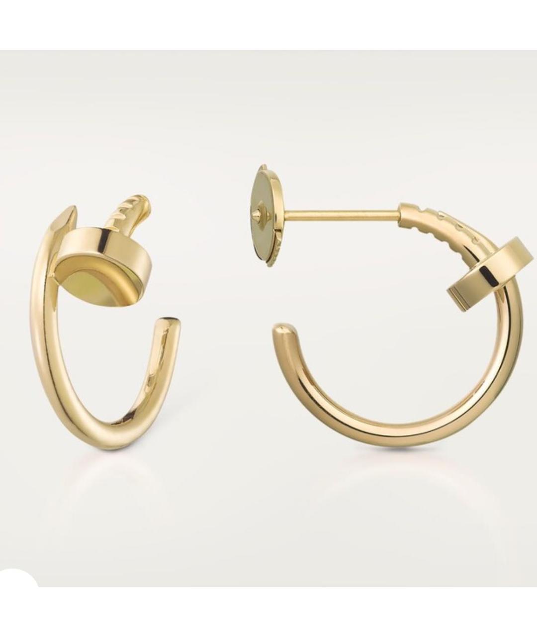 CARTIER Золотые серьги из желтого золота, фото 2