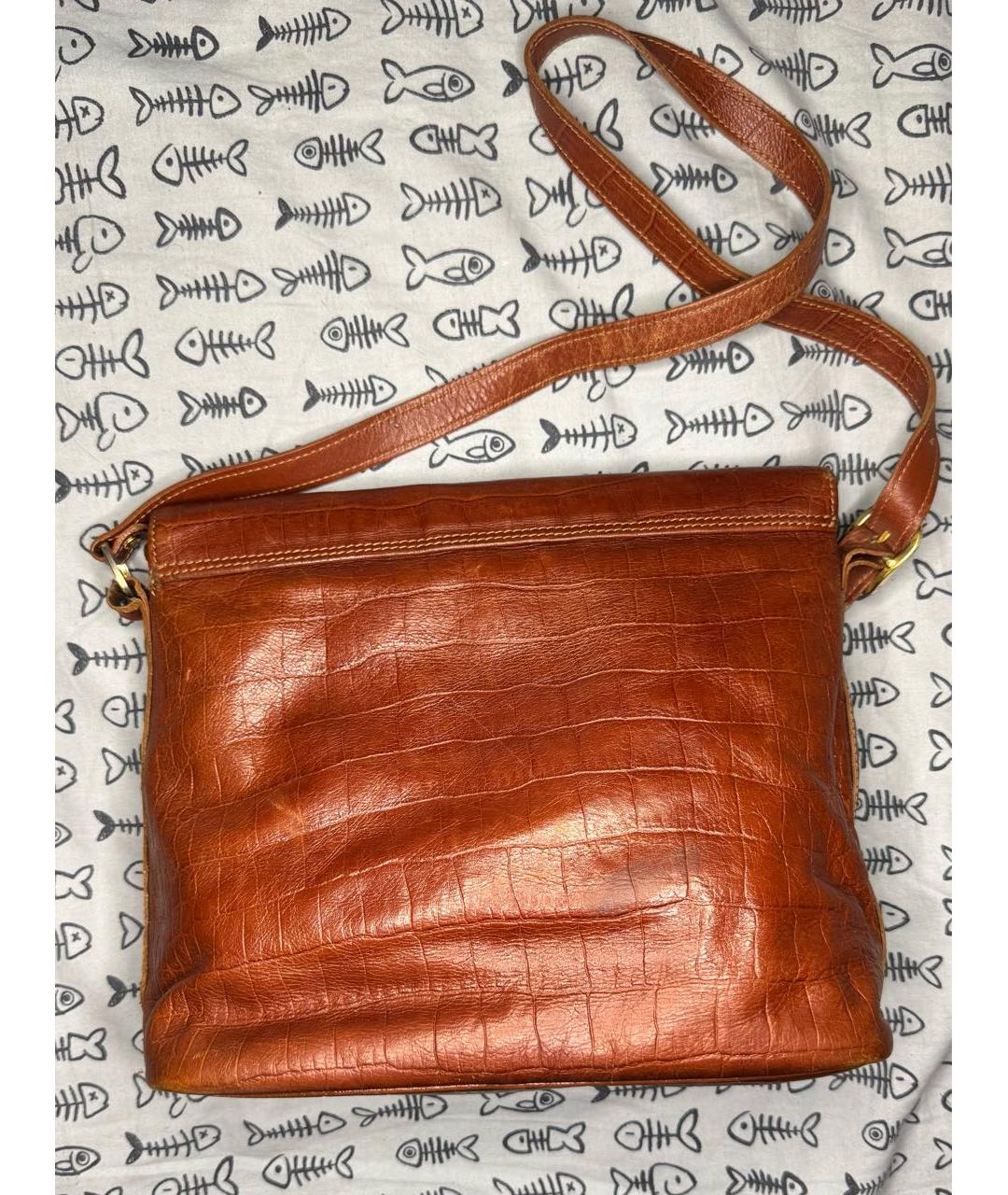 LONGCHAMP Коричневая кожаная сумка через плечо, фото 3