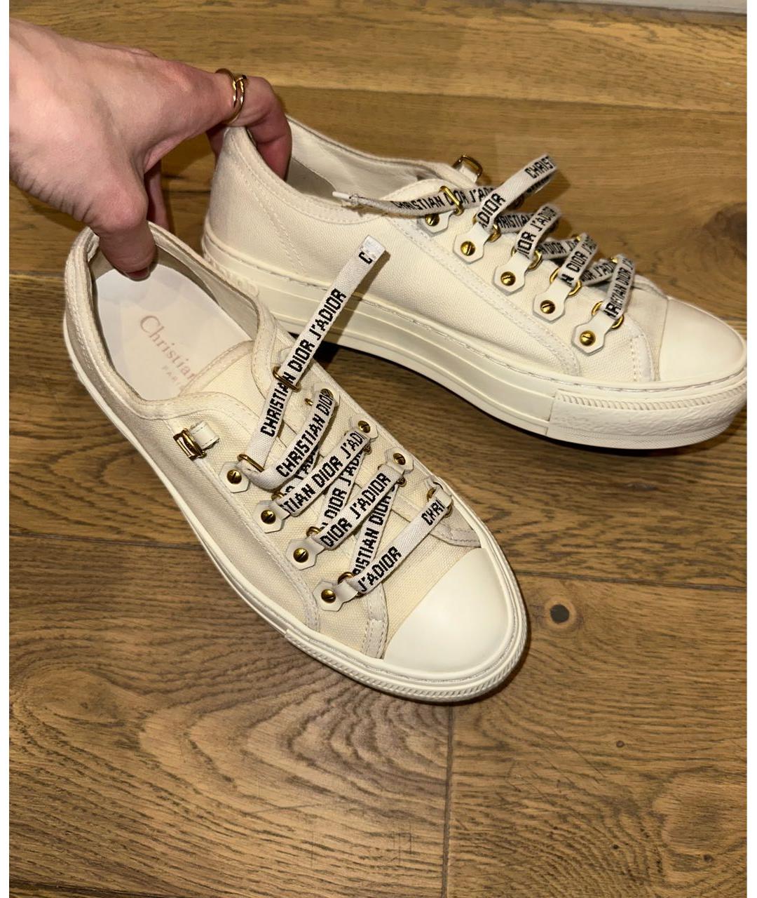 CHRISTIAN DIOR Белые кеды, фото 3