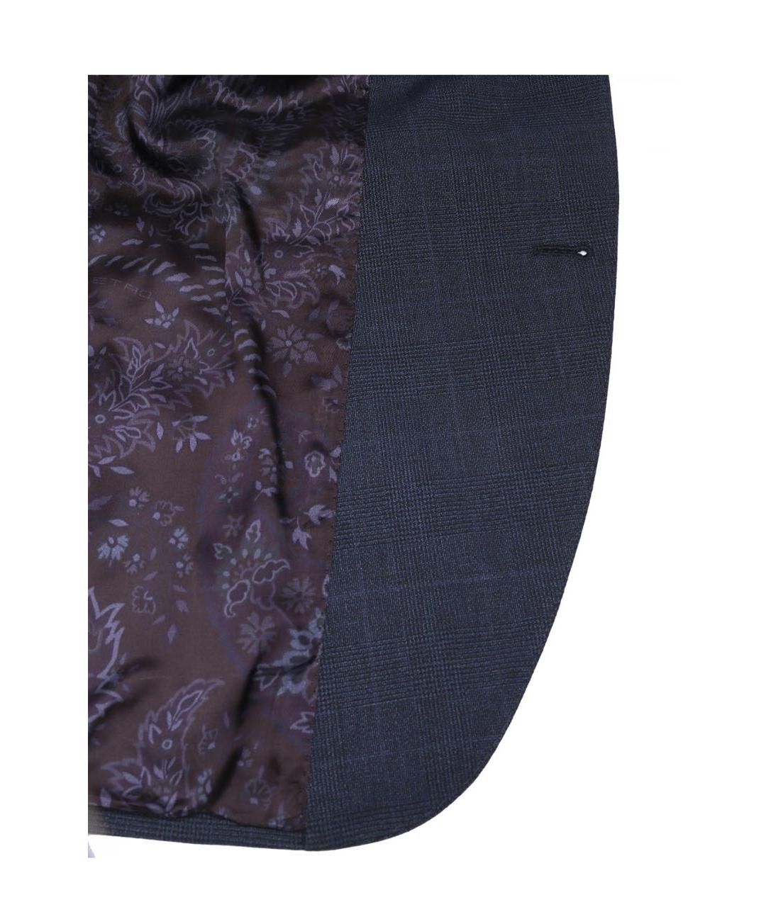 ETRO Темно-синий классический костюм, фото 4