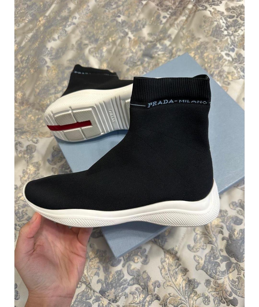 PRADA Черные слипоны, фото 3