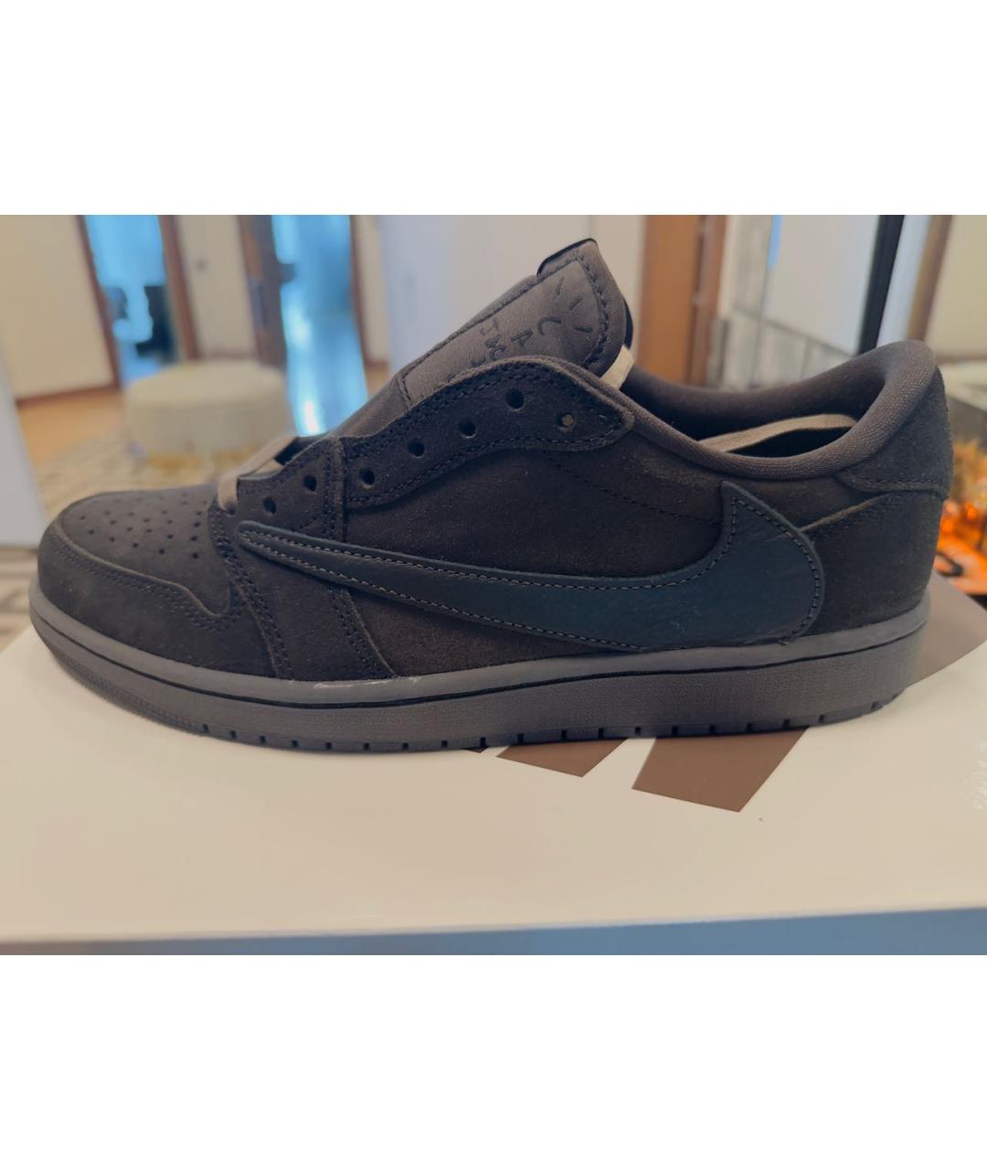NIKE Коричневые замшевые низкие кроссовки / кеды, фото 6