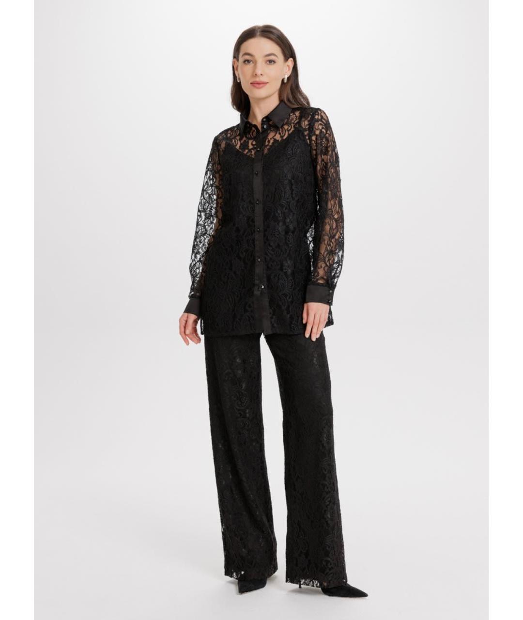 MAX MARA Черный полиэстеровый костюм с брюками, фото 8