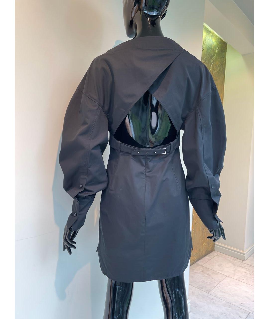 JACQUEMUS Черное хлопковое повседневное платье, фото 2