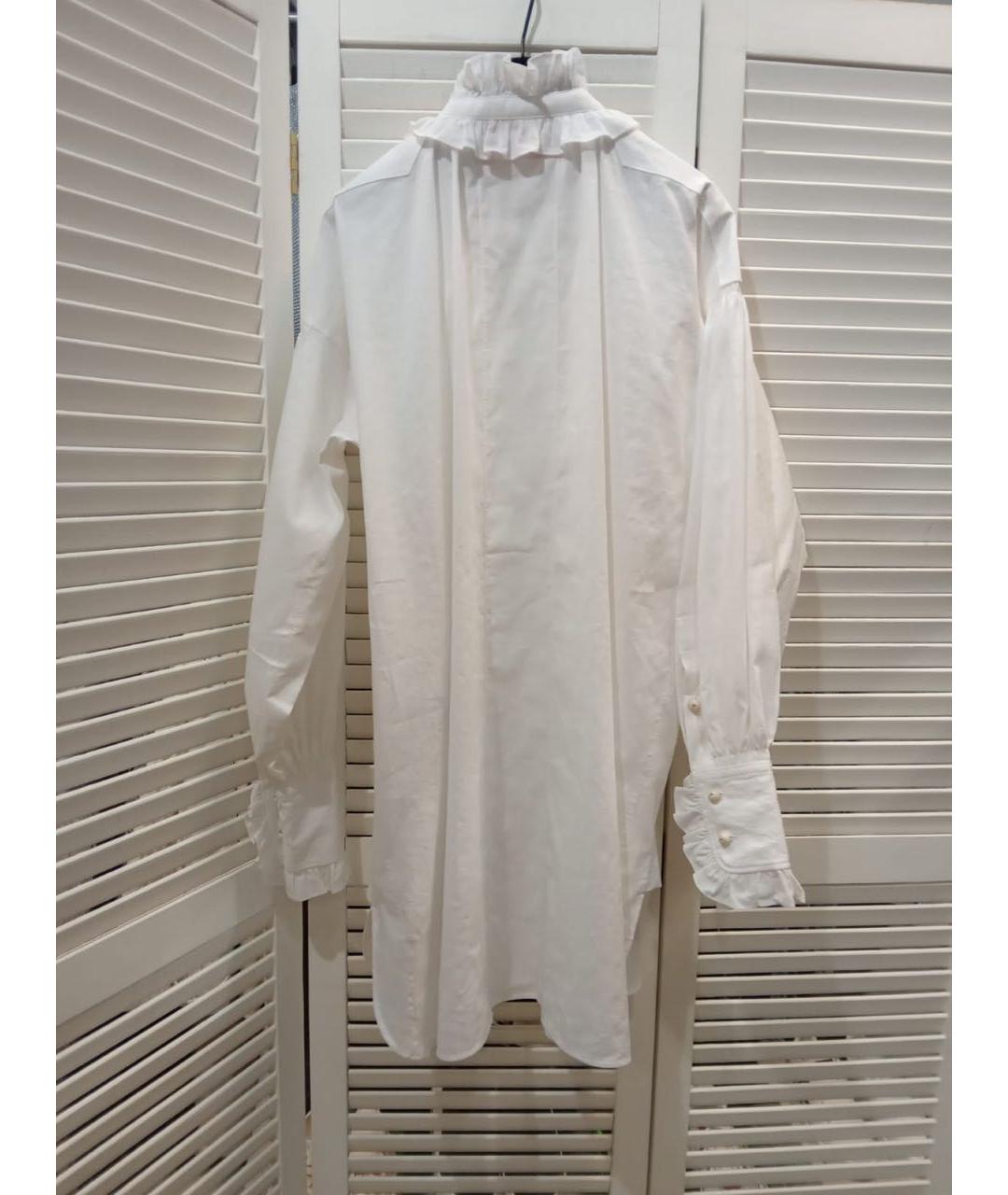 VALENTINO Белое хлопковое коктейльное платье, фото 4