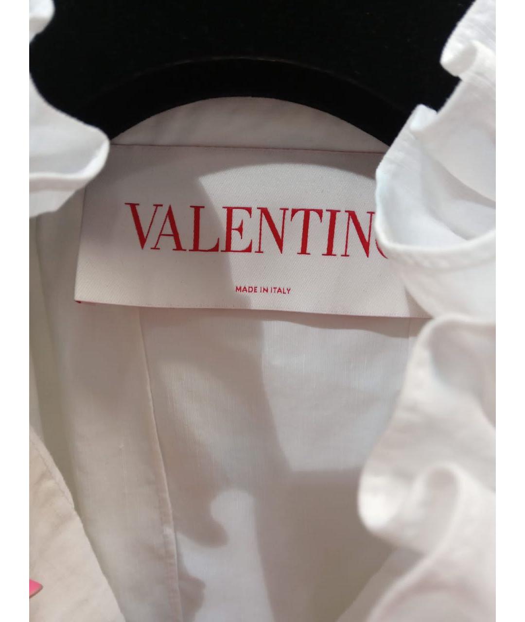 VALENTINO Белое хлопковое коктейльное платье, фото 8