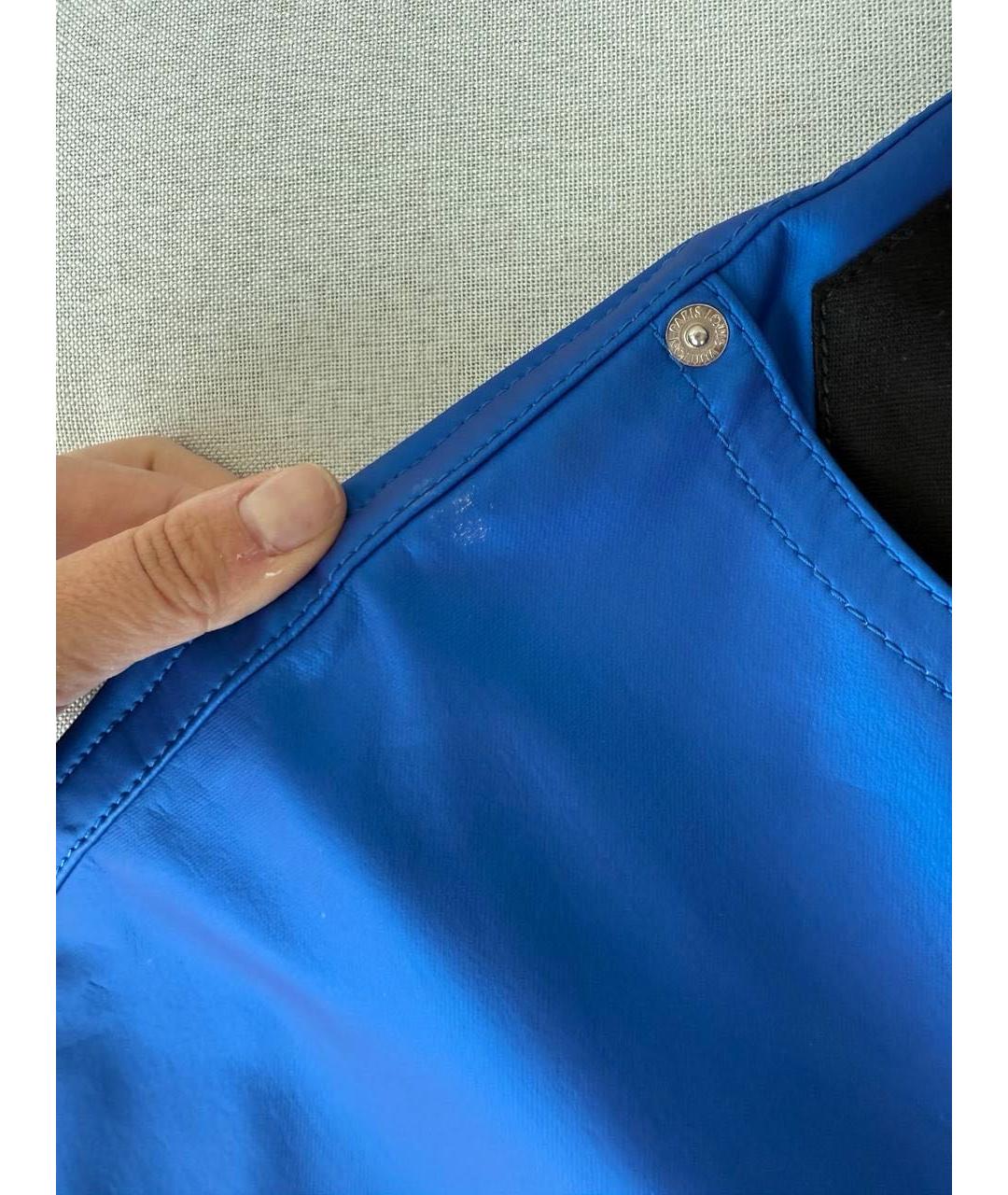 LOUIS VUITTON Синие прямые брюки, фото 6