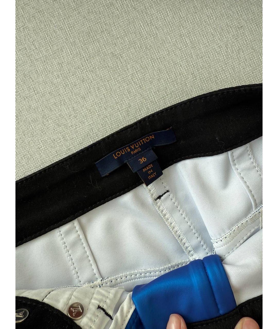 LOUIS VUITTON Синие прямые брюки, фото 4