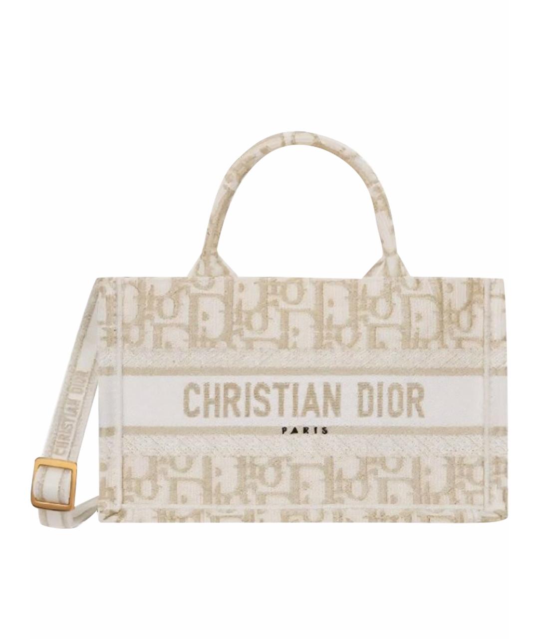 CHRISTIAN DIOR Бежевая сумка тоут, фото 1