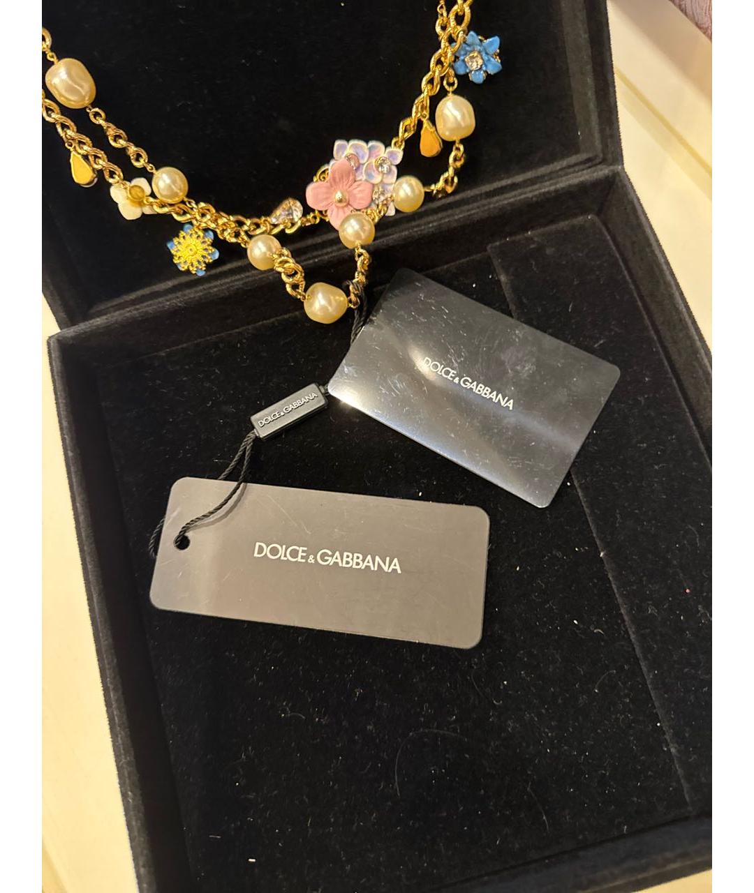 DOLCE&GABBANA Золотое металлическое колье, фото 7