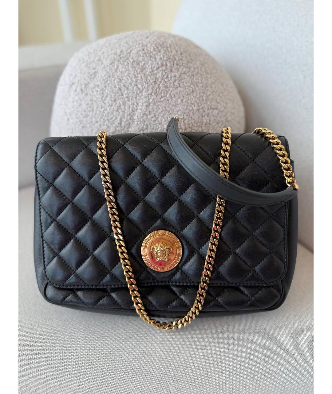 VERSACE Черная сумка через плечо, фото 6