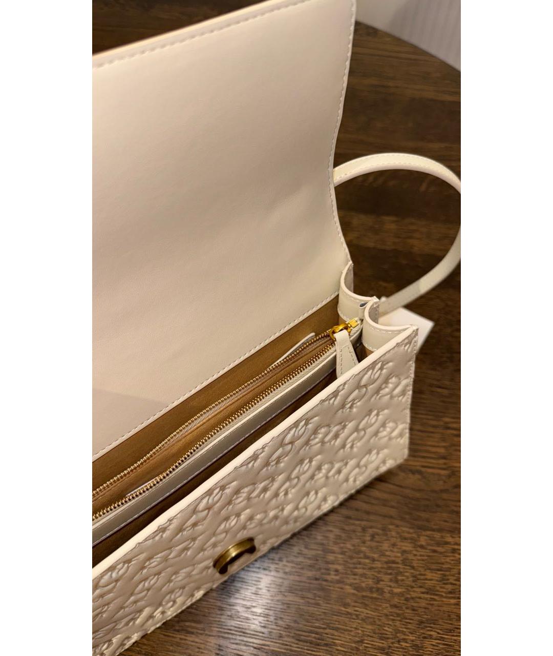 PINKO Белая кожаная сумка через плечо, фото 3