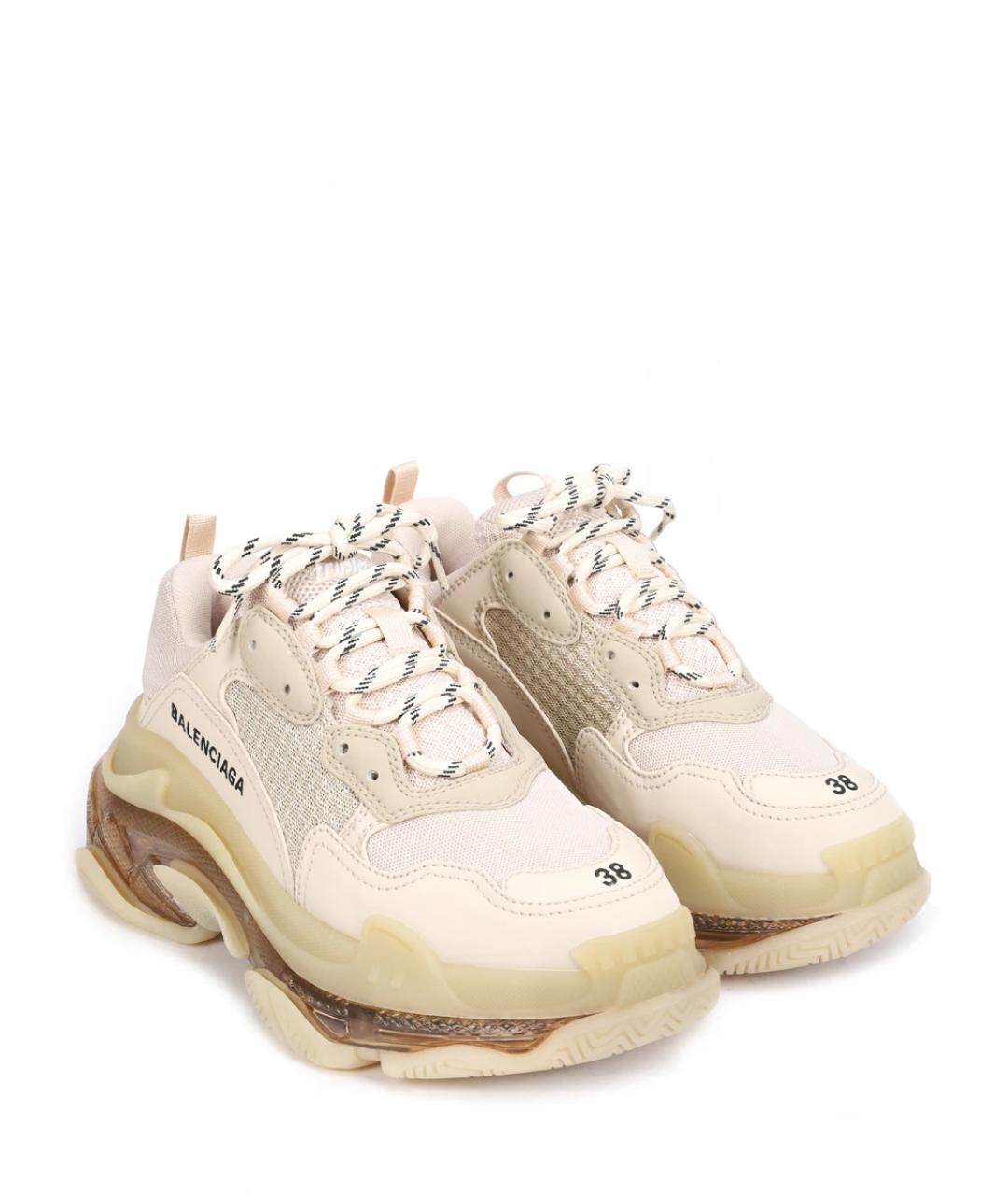 BALENCIAGA Бежевые кроссовки, фото 2