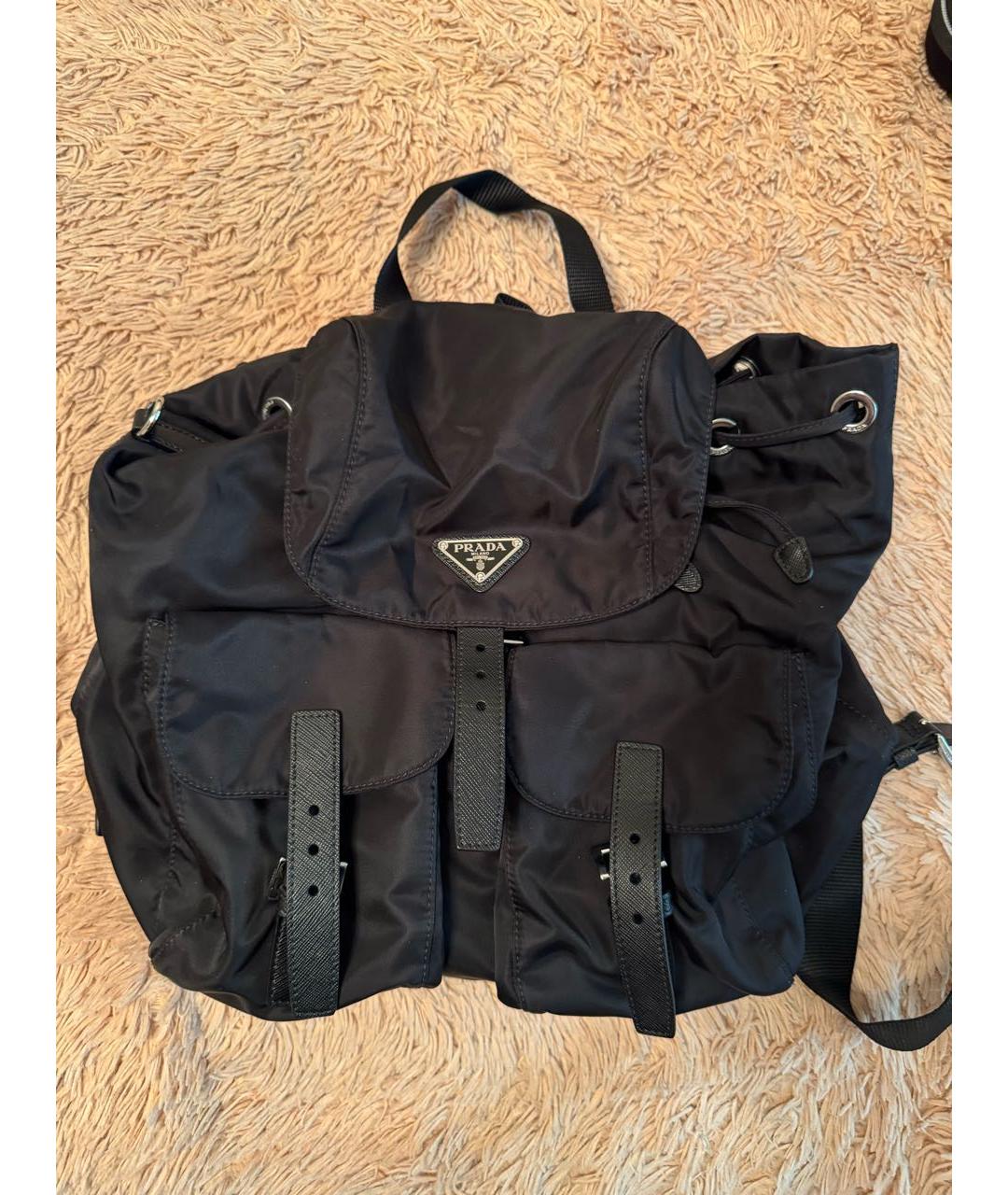 PRADA Черный рюкзак, фото 7