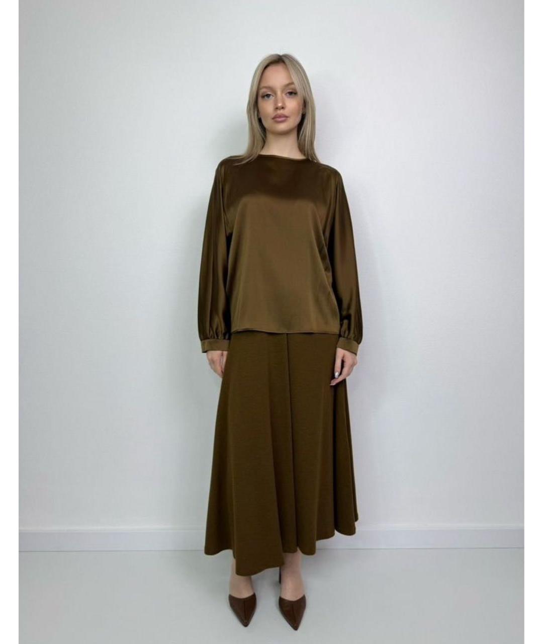 MAX MARA Коричневый костюм с юбками, фото 7
