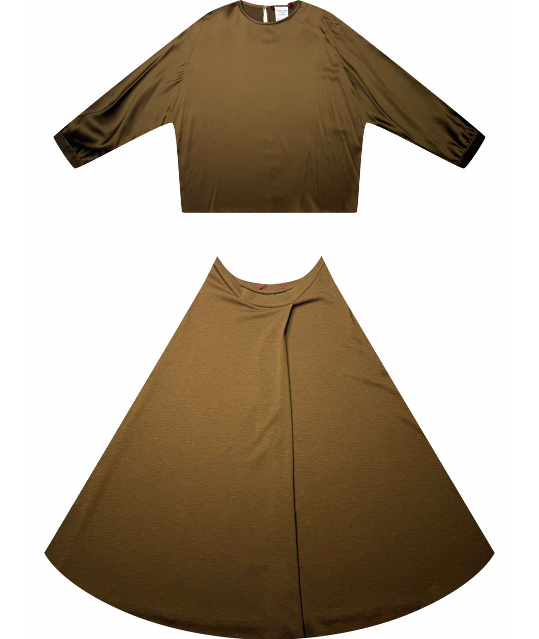 MAX MARA Коричневый костюм с юбками, фото 1