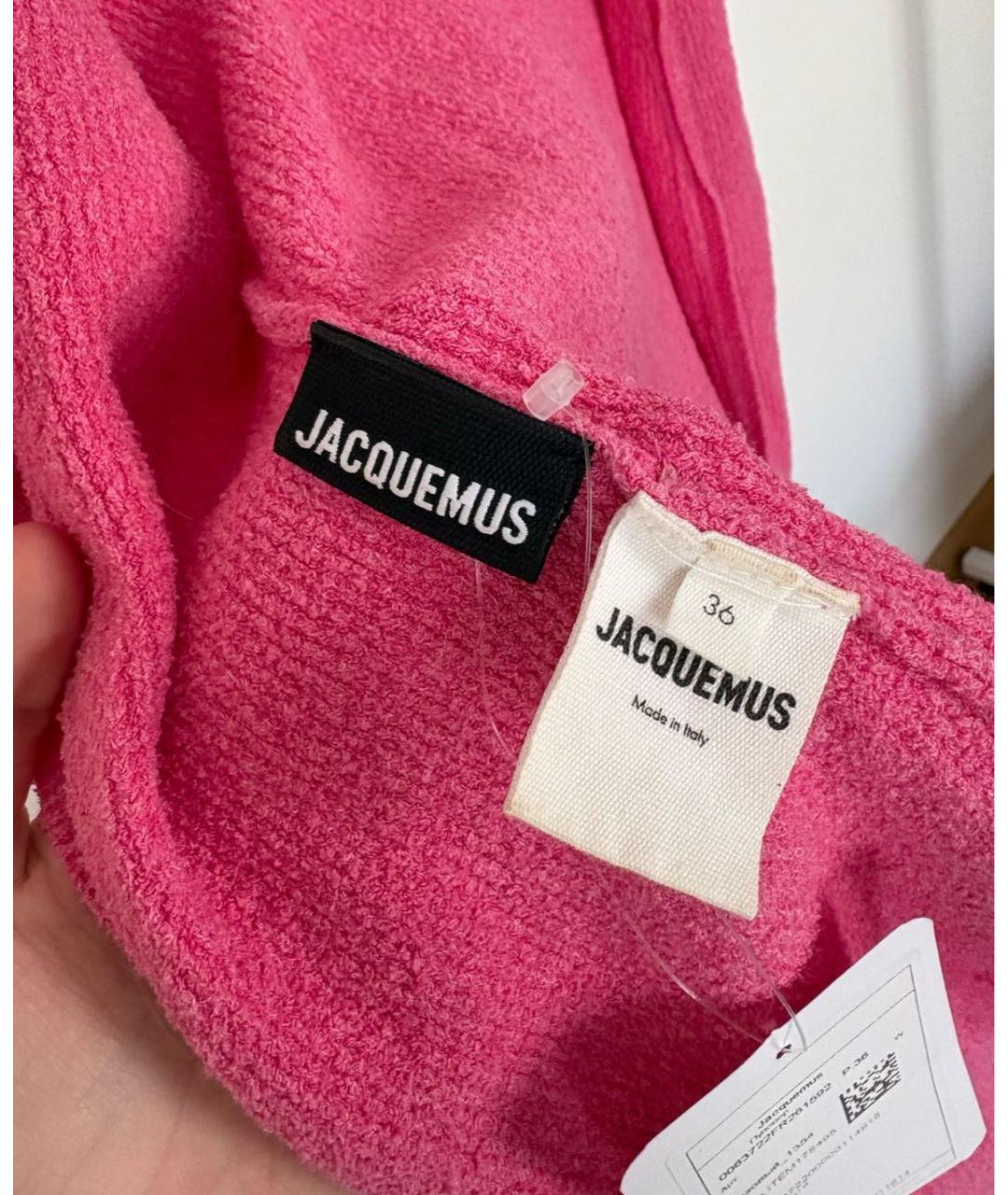 JACQUEMUS Розовый вискозный джемпер / свитер, фото 3