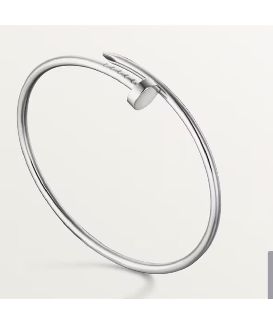 CARTIER Серебрянный браслет из белого золота, фото 3