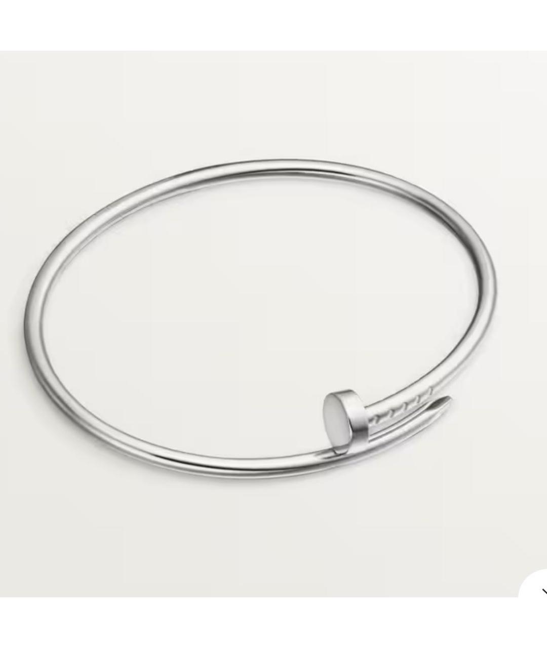 CARTIER Серебрянный браслет из белого золота, фото 2