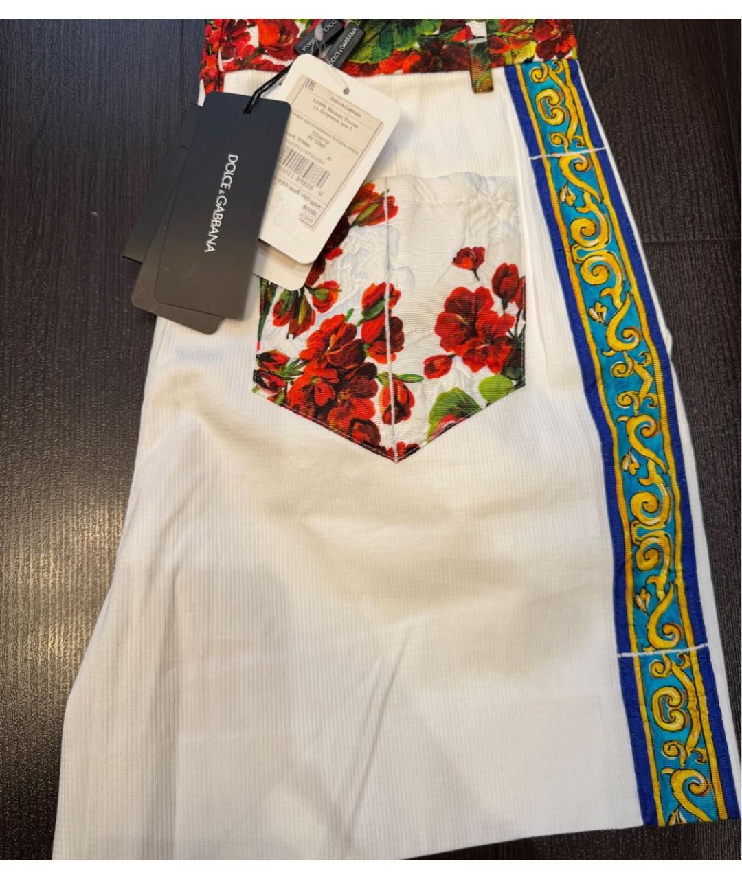 DOLCE&GABBANA Белые шорты, фото 4
