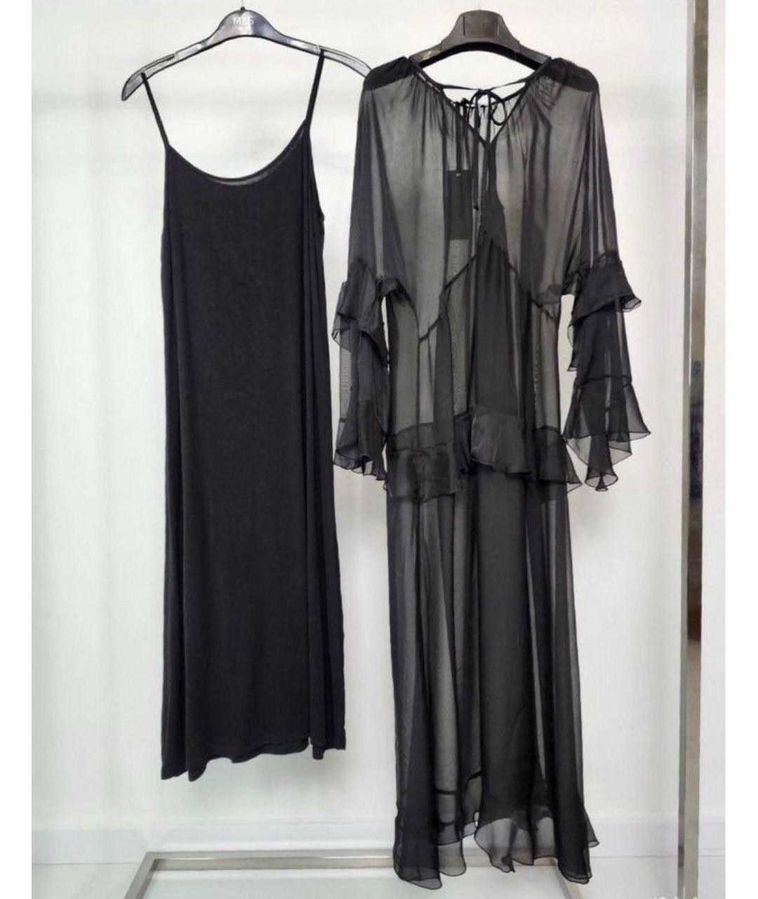 MAX MARA Черное вискозное вечернее платье, фото 6