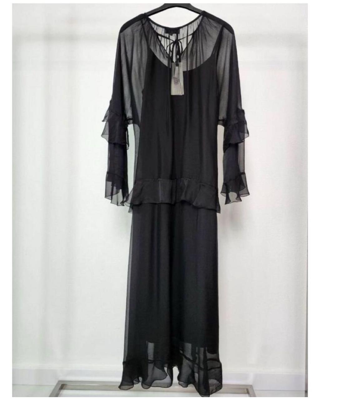 MAX MARA Черное вискозное вечернее платье, фото 9