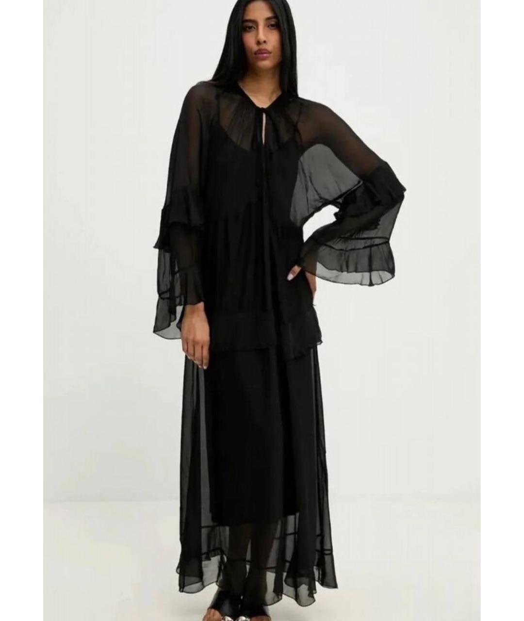 MAX MARA Черное вискозное вечернее платье, фото 8