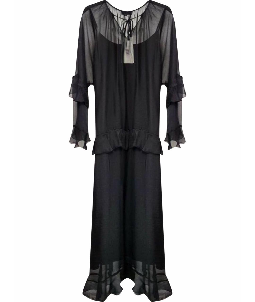 MAX MARA Черное вискозное вечернее платье, фото 1