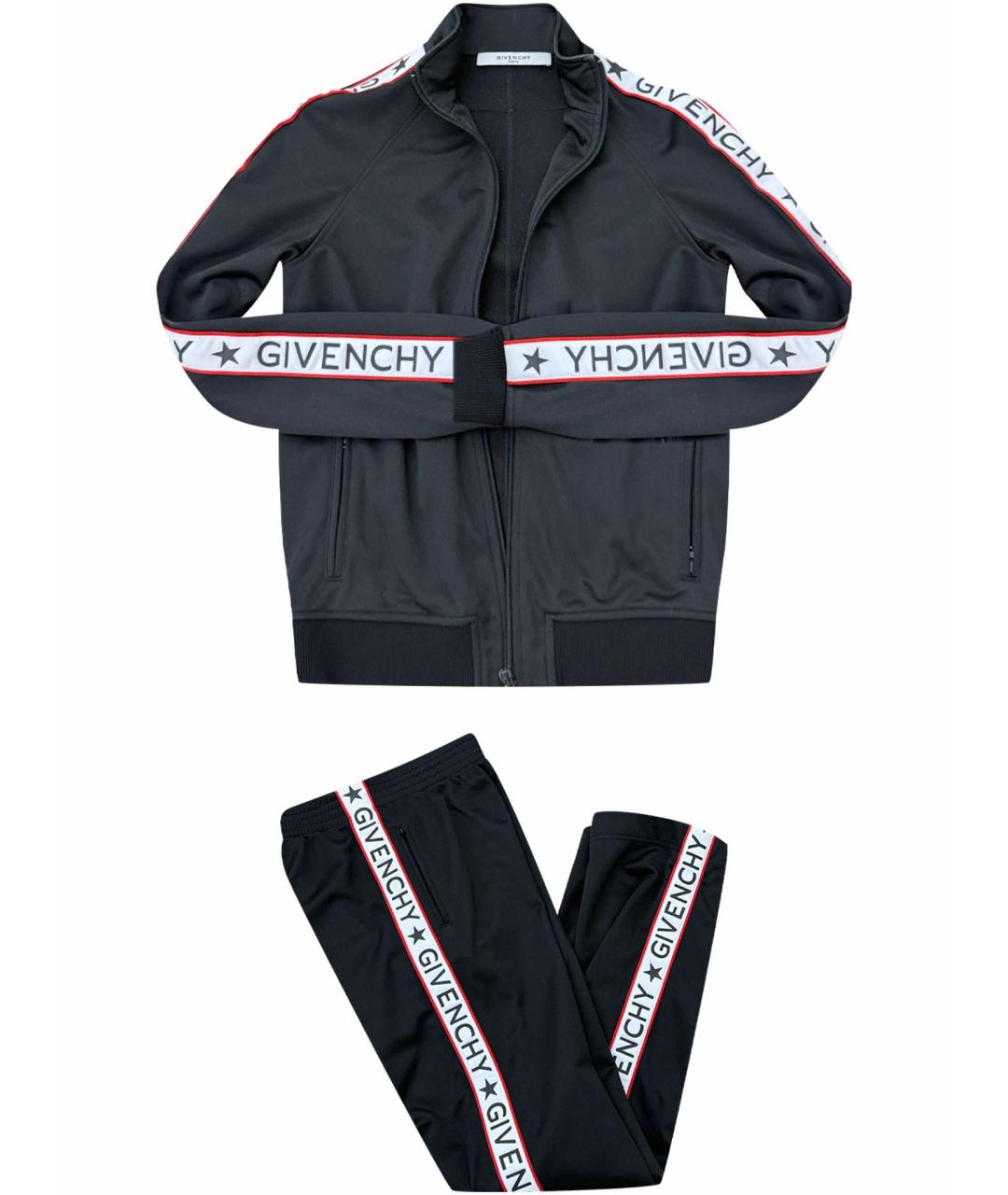 GIVENCHY Черный полиэстеровый костюм с брюками, фото 1