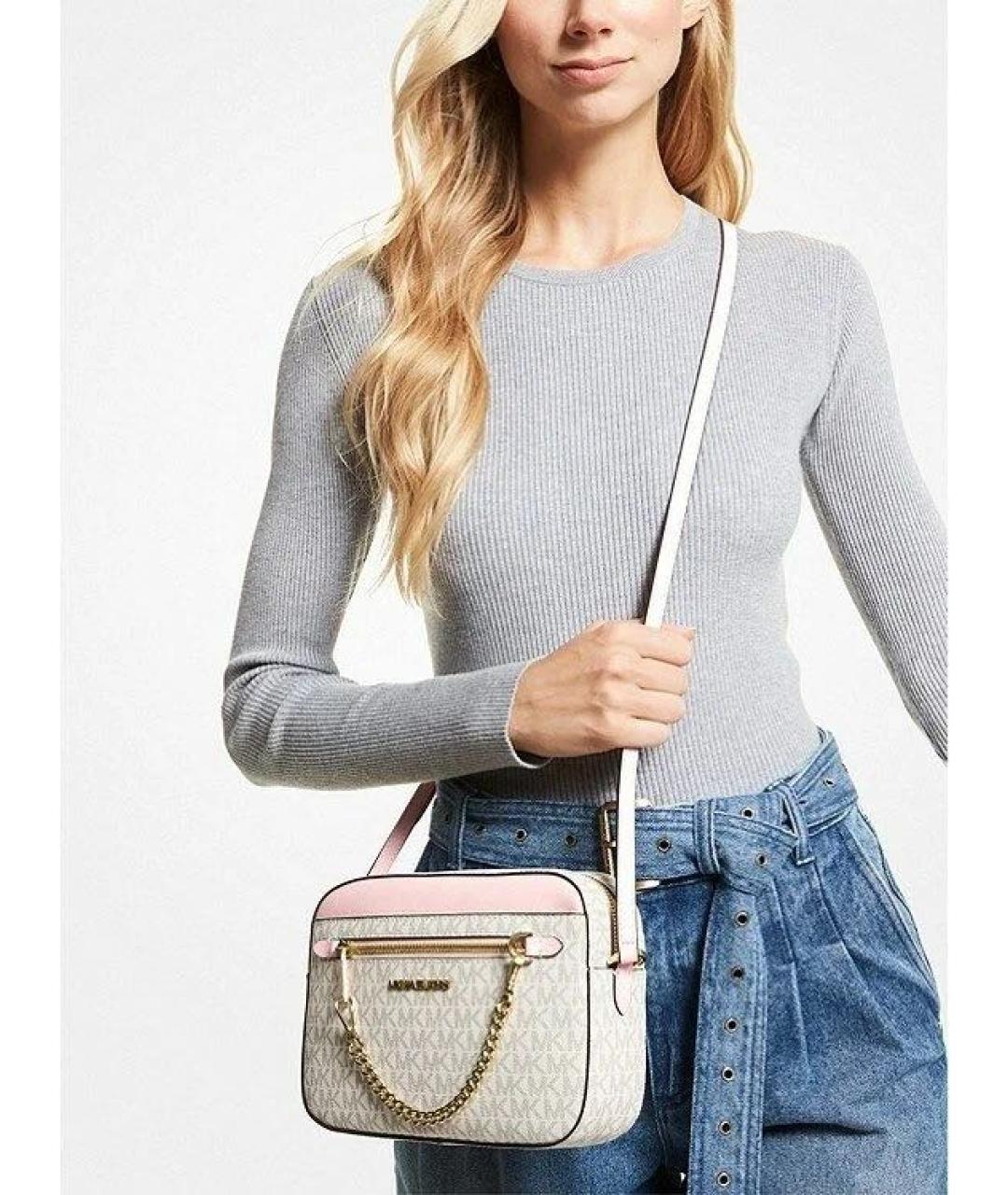 MICHAEL KORS Розовая замшевая сумка через плечо, фото 3