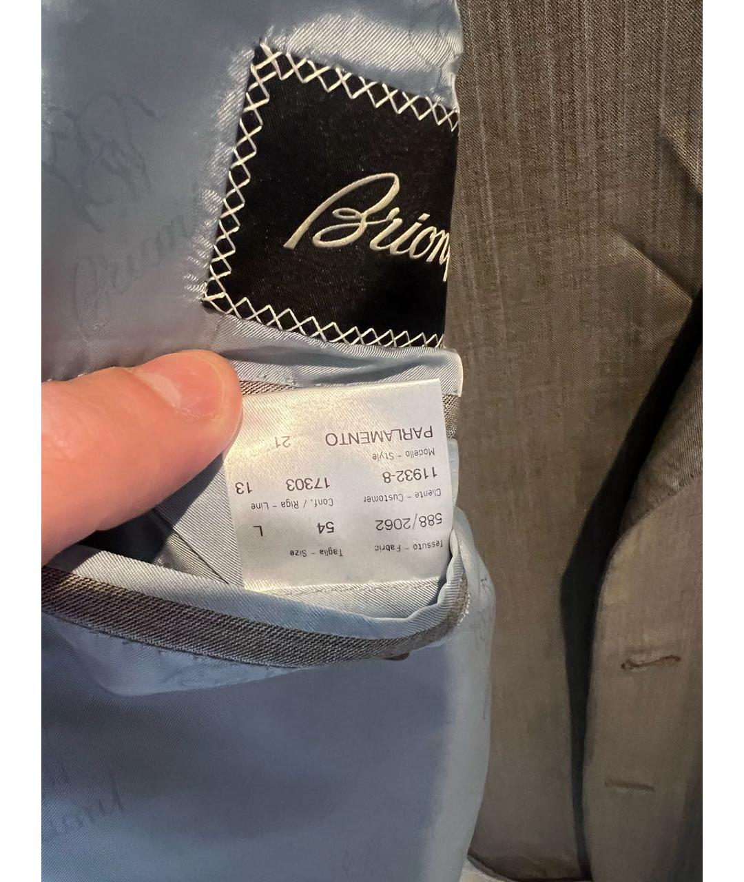BRIONI Бежевый классический костюм, фото 4
