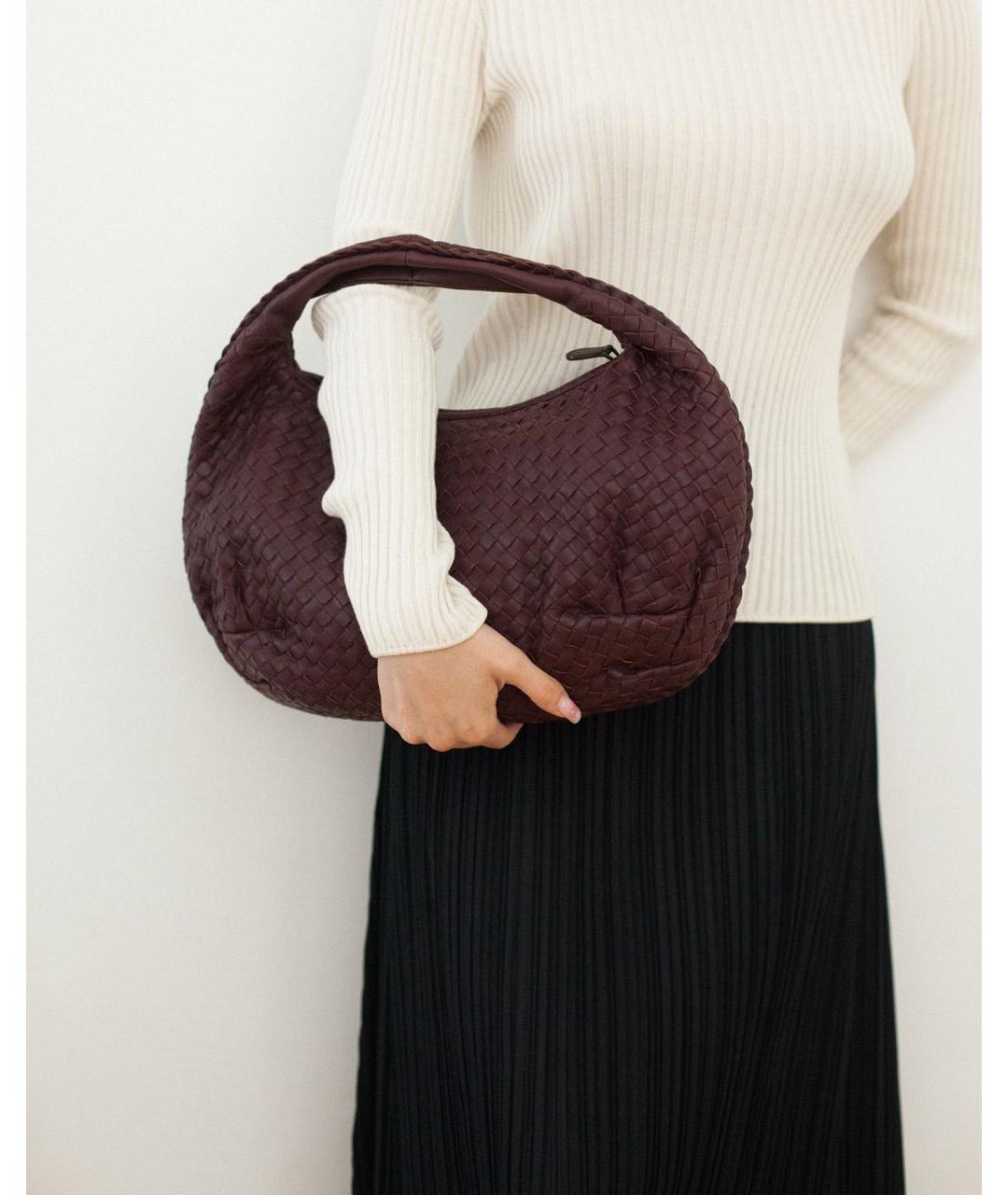 BOTTEGA VENETA Кожаная сумка с короткими ручками, фото 4