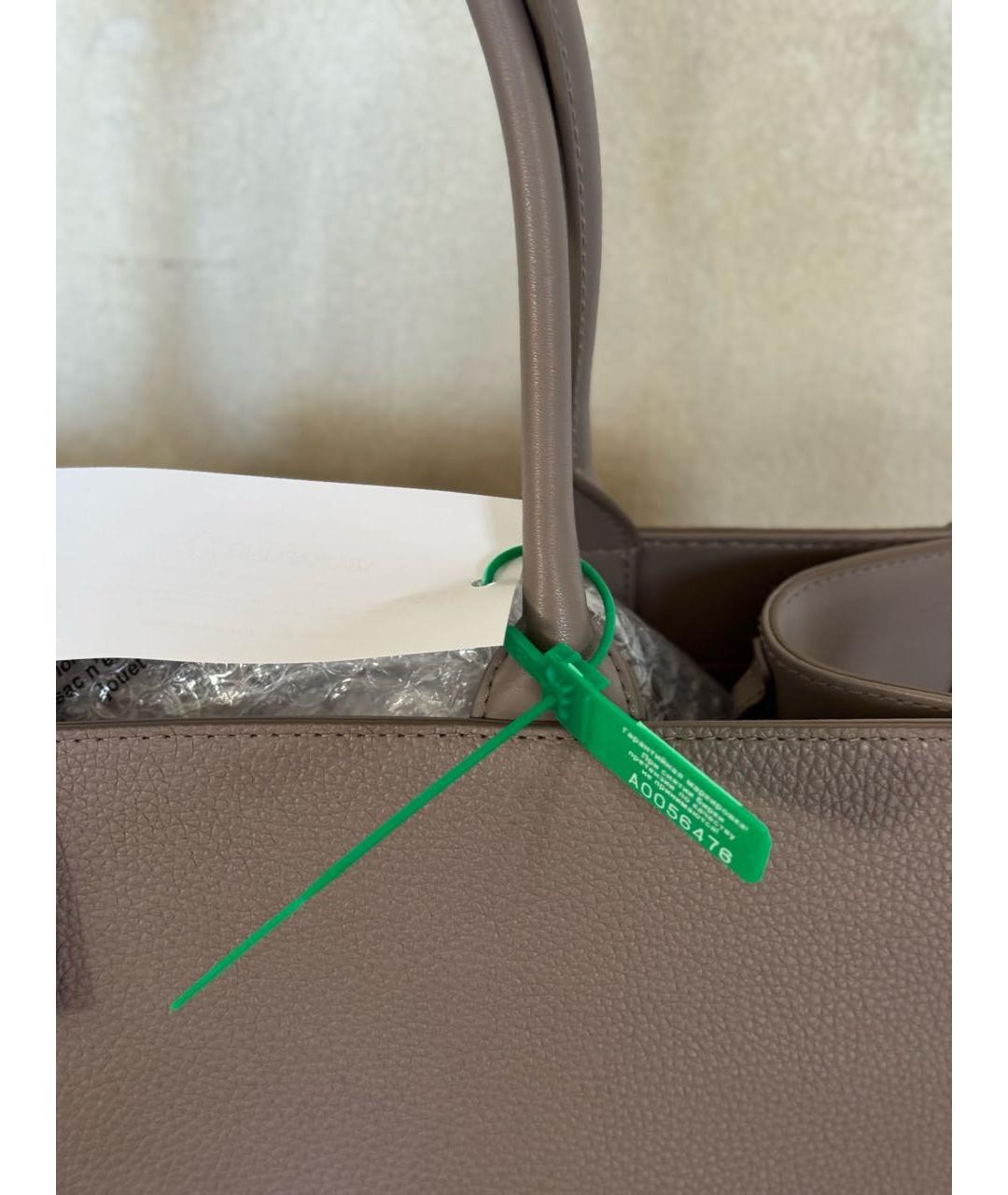 FURLA Коричневая кожаная сумка тоут, фото 4