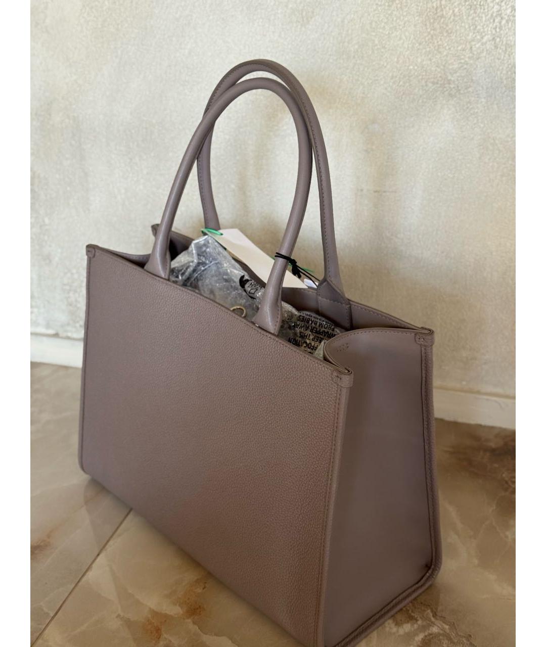FURLA Коричневая кожаная сумка тоут, фото 2