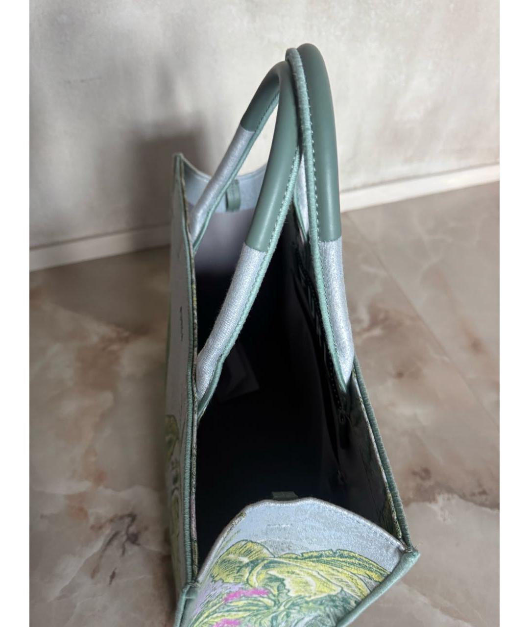 FURLA Бирюзовая жаккардовая пляжная сумка, фото 4