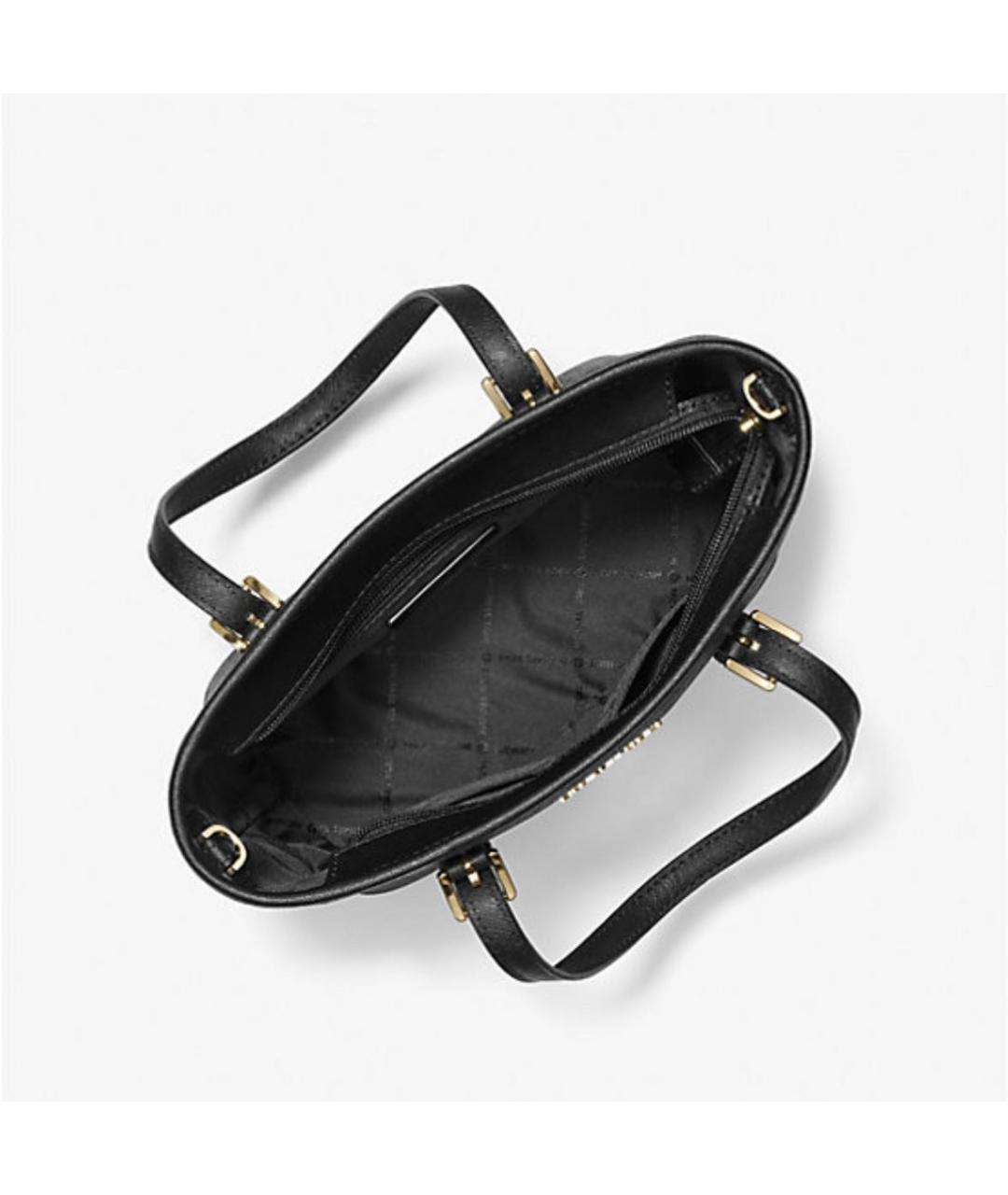 MICHAEL KORS Черная сумка с короткими ручками из искусственной кожи, фото 2