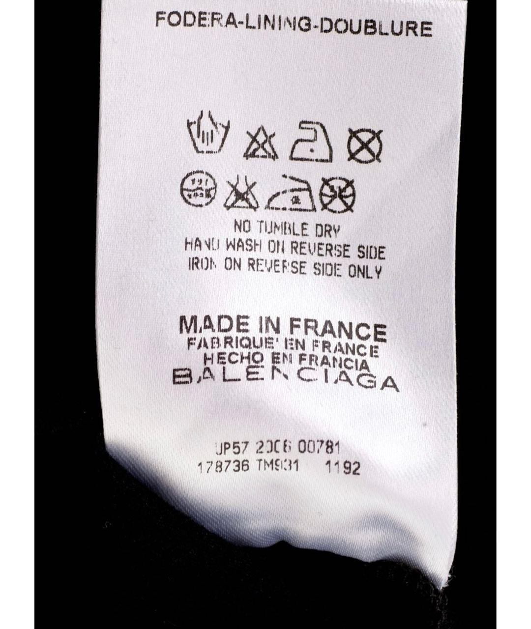 BALENCIAGA Черная вискозная блузы, фото 6