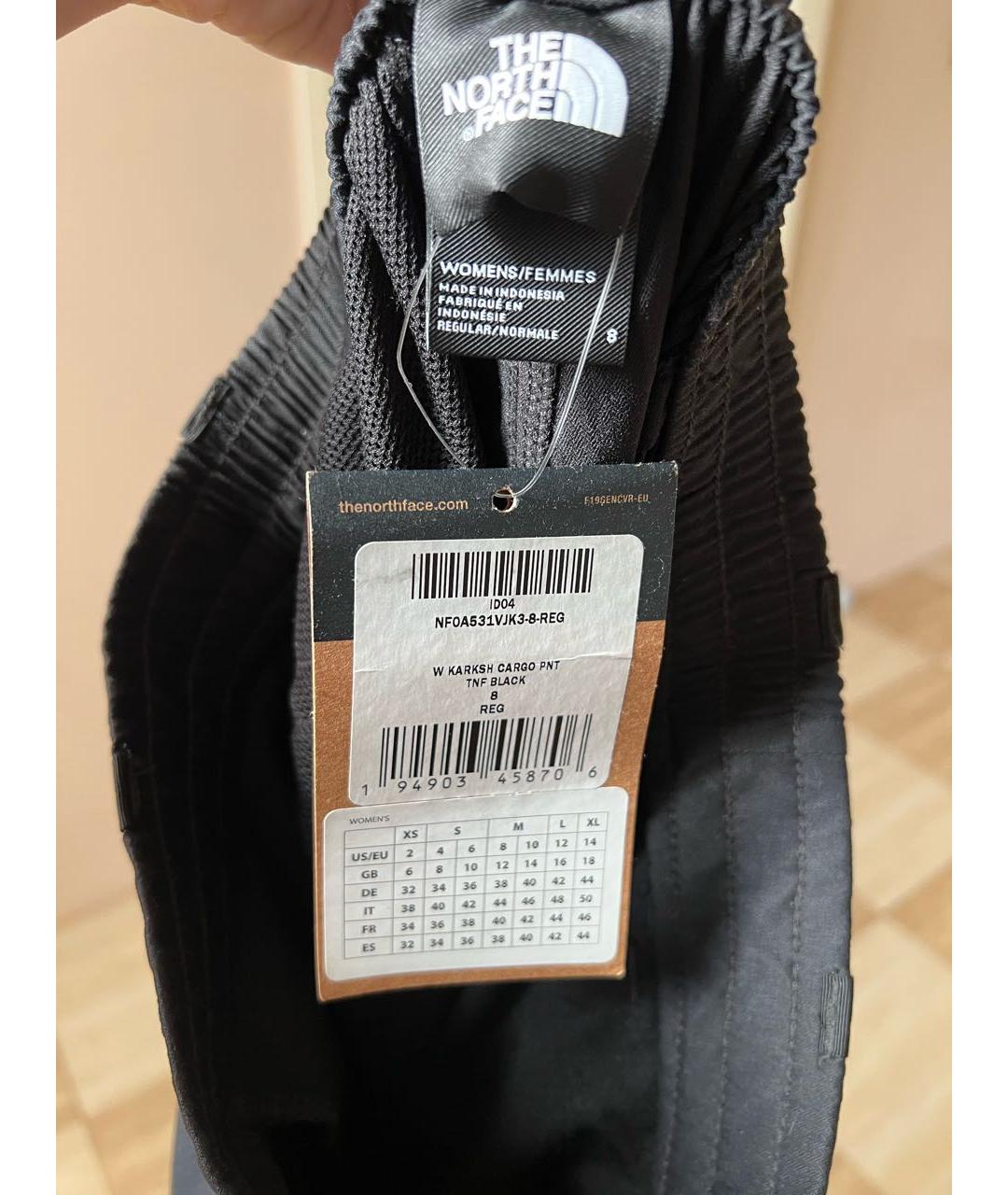 THE NORTH FACE Черные полиамидовые спортивные брюки и шорты, фото 3