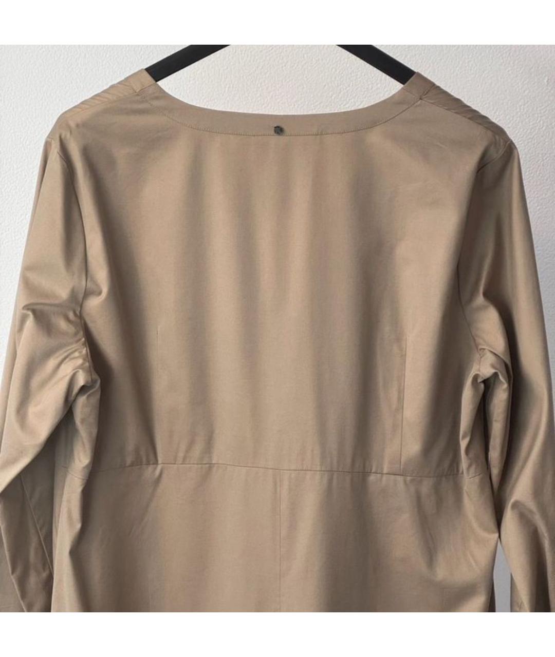 MAX MARA Бежевое повседневное платье, фото 4