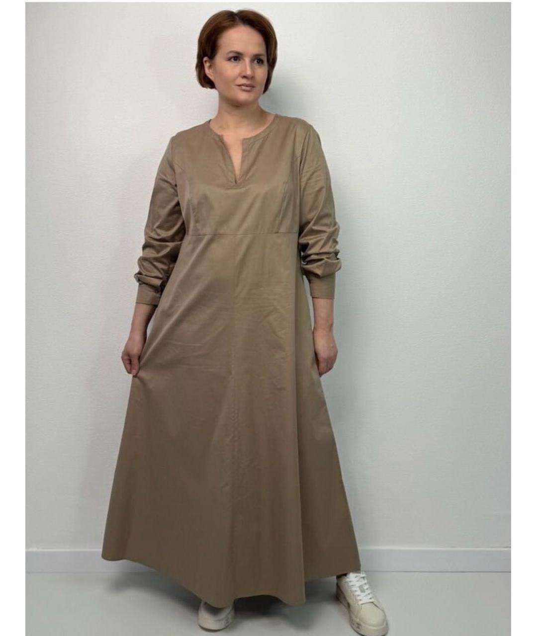 MAX MARA Бежевое повседневное платье, фото 8