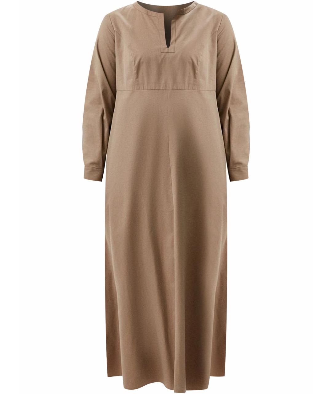 MAX MARA Бежевое повседневное платье, фото 1