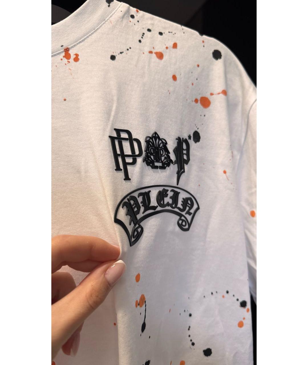 PHILIPP PLEIN Мульти хлопковая футболка, фото 4
