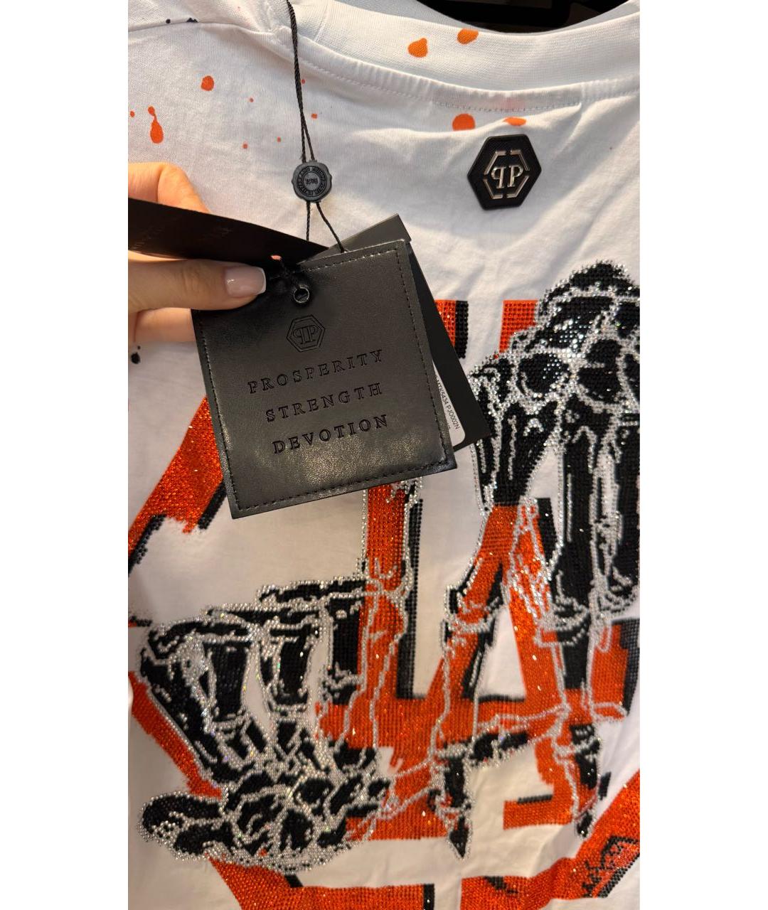 PHILIPP PLEIN Мульти хлопковая футболка, фото 8