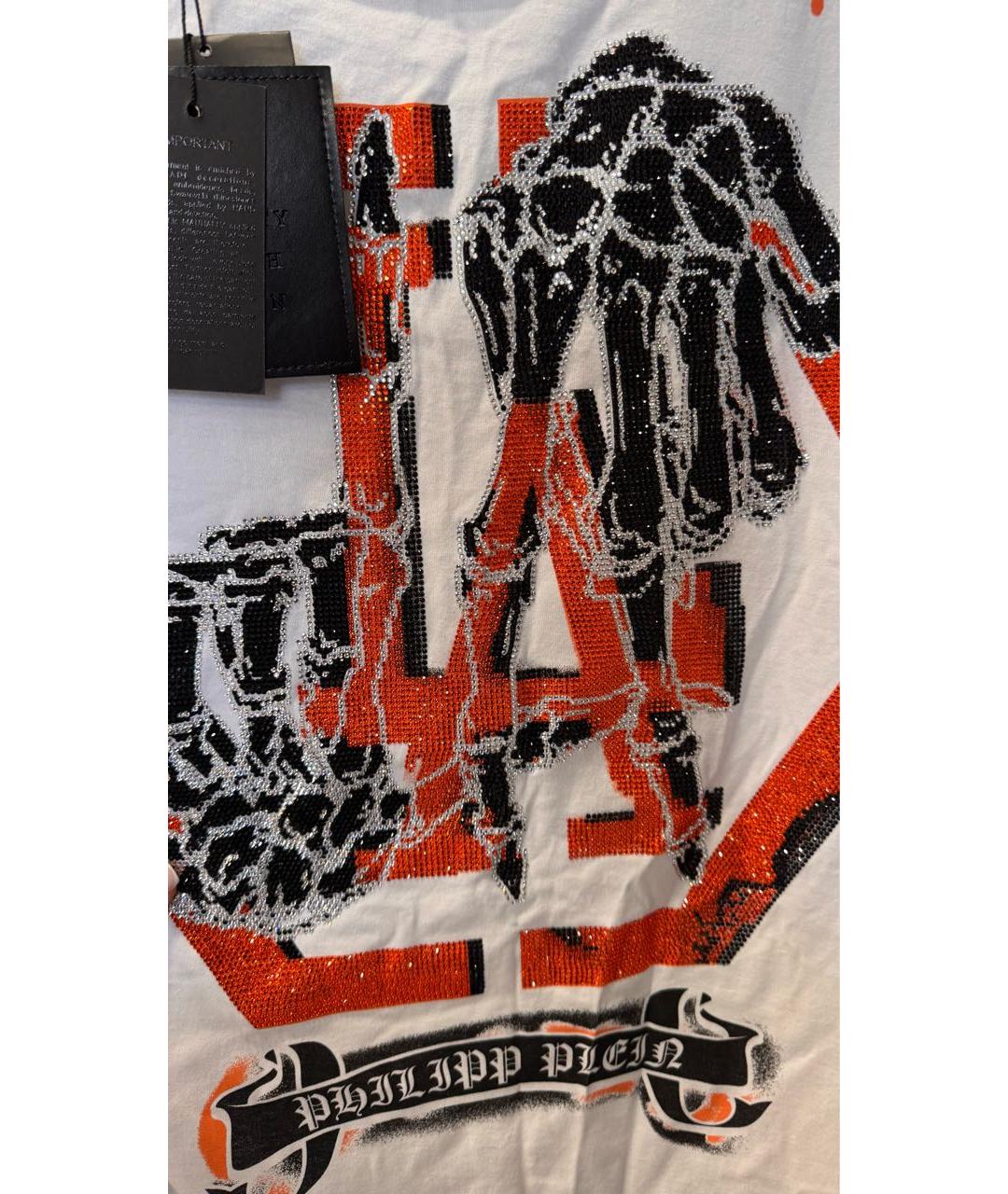 PHILIPP PLEIN Мульти хлопковая футболка, фото 6