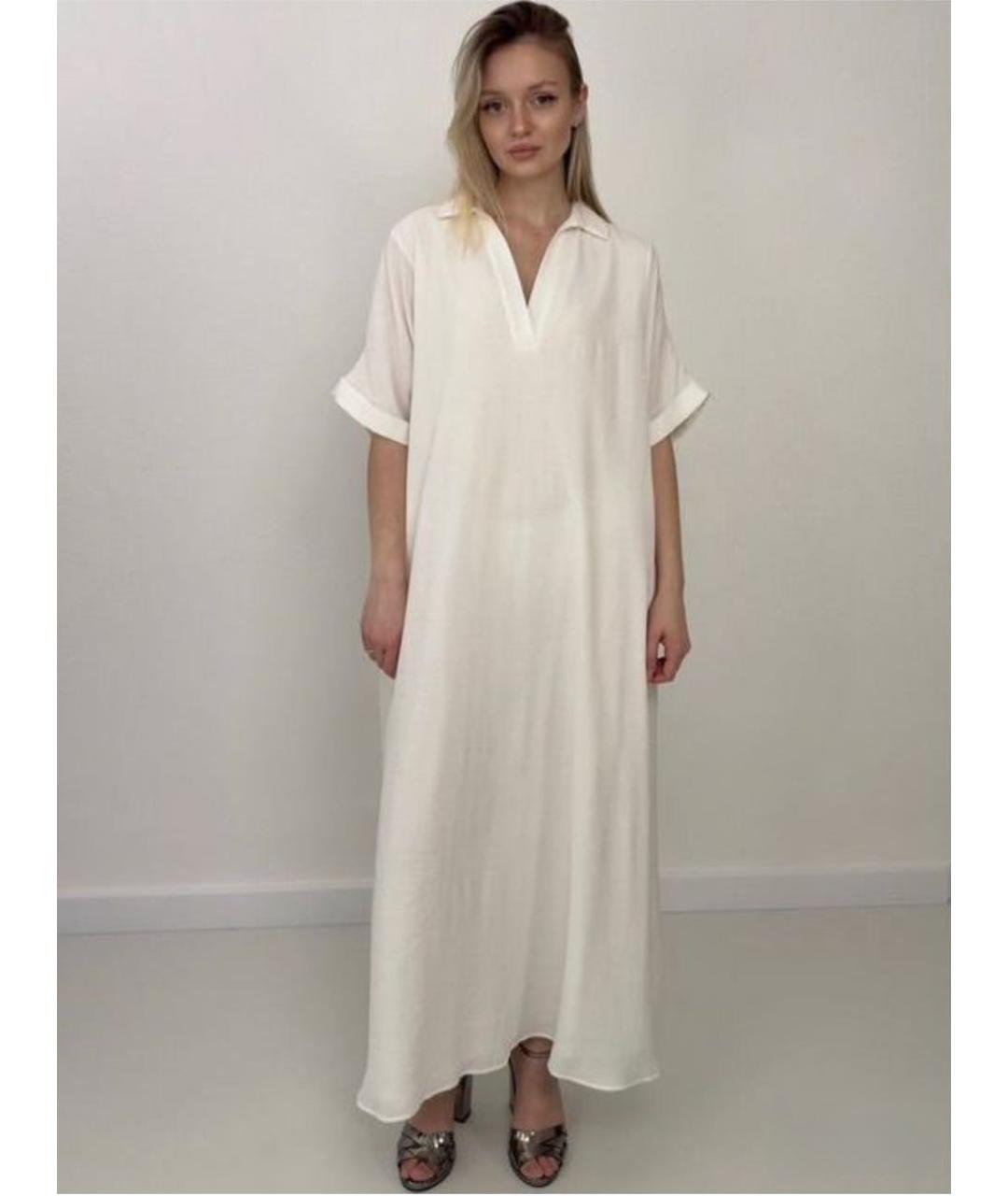 MAX MARA Белое повседневное платье, фото 6