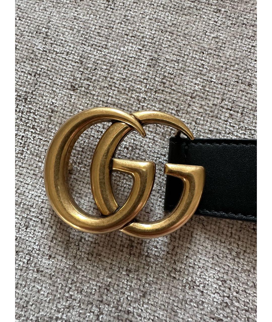 GUCCI Черный кожаный ремень, фото 8
