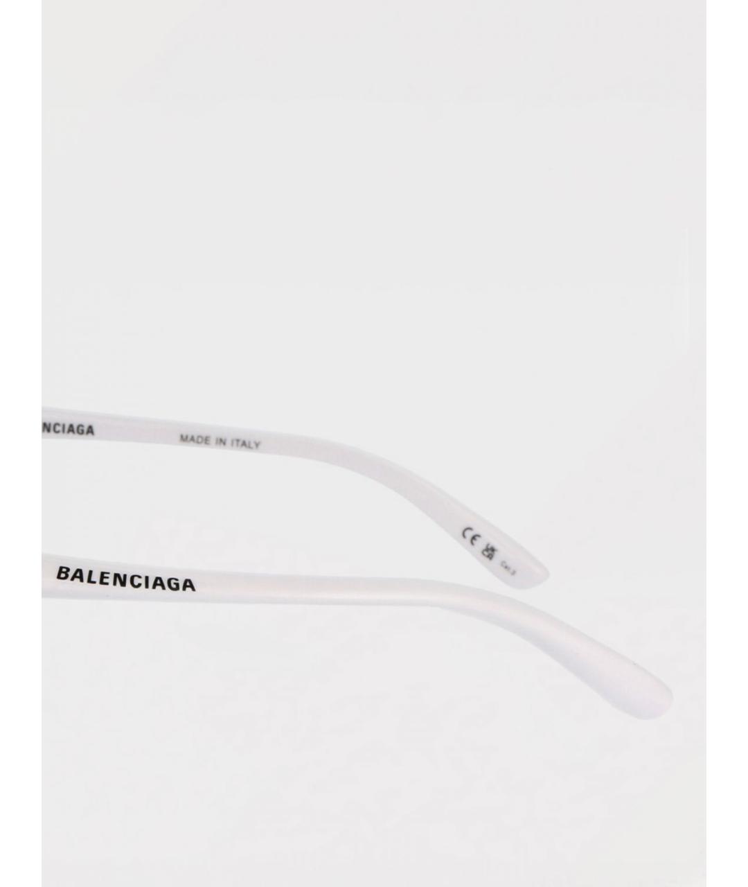 BALENCIAGA Белые солнцезащитные очки, фото 4